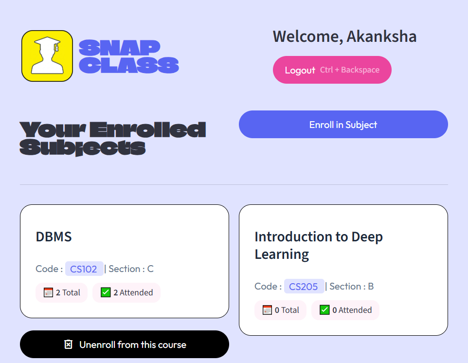 Student Dashboard